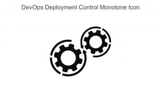 DevOps Deployment Control Monotone Icon In Powerpoint Pptx Png And Editable Eps Format