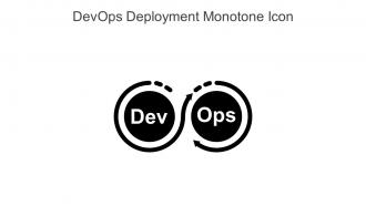 DevOps Deployment Monotone Icon In Powerpoint Pptx Png And Editable Eps Format