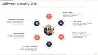 Devops engineer skills software security skills ppt summary graphics pictures