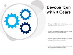 Devops icon with 3 gears