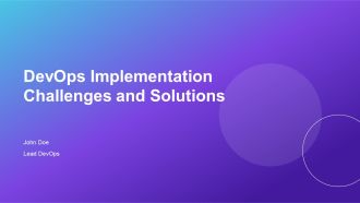 Devops Implementation Challenges And Solutions PPT Designs AT