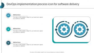 Devops Implementation Process Icon For Software Delivery