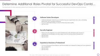 Devops infrastructure automation it determine additional roles pivotal for successful