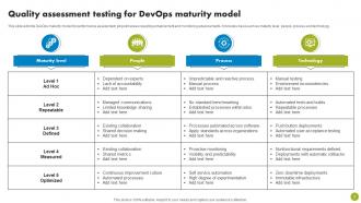 Devops Maturity Assessment Powerpoint Ppt Template Bundles Impactful Researched