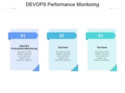 Devops performance monitoring ppt powerpoint presentation infographics display cpb