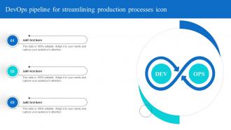 Devops Pipeline For Streamlining Production Processes Icon