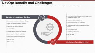 Devops process it devops benefits and challenges ppt slides guidelines