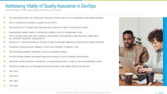 Devops quality assurance and testing it addressing vitality of quality assurance in devops
