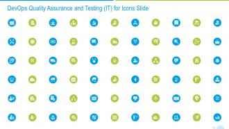 Devops quality assurance and testing it for icons slide