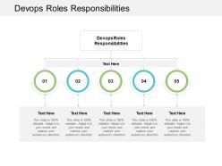 Devops roles responsibilities ppt powerpoint presentation infographics model cpb