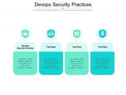 Devops security practices ppt powerpoint presentation professional tips cpb