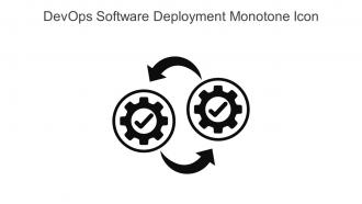 DevOps Software Deployment Monotone Icon In Powerpoint Pptx Png And Editable Eps Format