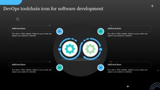 DevOps Toolchain Icon For Software Development PPT Template