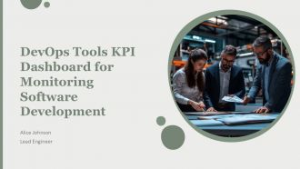 Devops Tools KPI Dashboard For Monitoring Software Development PPT Sample AT
