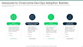 Devops tools measures to overcome devops adoption barriers