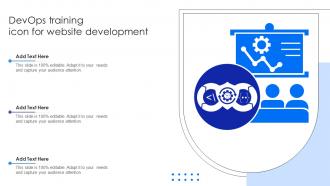 Devops Training Icon For Website Development