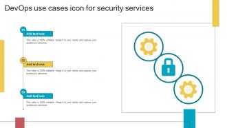 Devops Use Cases Icon For Security Services