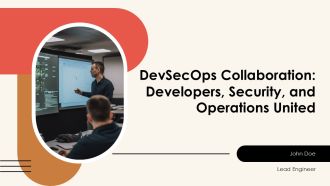 Devsecops Collaboration Developers Security And Operations United PPT Template AT
