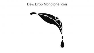Dew Drop Monotone Icon In Powerpoint Pptx Png And Editable Eps Format