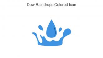 Dew Raindrops Colored Icon In Powerpoint Pptx Png And Editable Eps Format