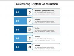 Dewatering system construction ppt powerpoint presentation summary graphics cpb