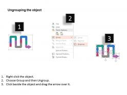Dg eight staged sequential flow arrow process diagram flat powerpoint design