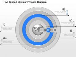 Dh five staged circular process diagram powerpoint template