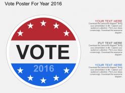 Dh vote poster for year 2016 flat powerpoint design