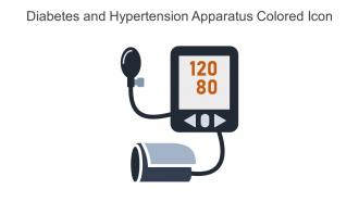 Diabetes And Hypertension Apparatus Colored Icon In Powerpoint Pptx Png And Editable Eps Format