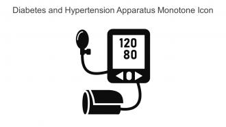 Diabetes And Hypertension Apparatus Monotone Icon In Powerpoint Pptx Png And Editable Eps Format