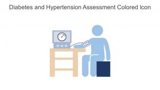 Diabetes And Hypertension Assessment Colored Icon In Powerpoint Pptx Png And Editable Eps Format
