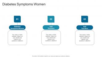 Diabetes Symptoms Women In Powerpoint And Google Slides Cpb