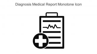 Diagnosis Medical Report Monotone Icon In Powerpoint Pptx Png And Editable Eps Format