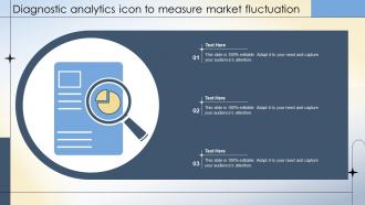 Diagnostic Analytics Icon To Measure Market Fluctuation