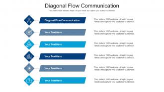 Diagonal flow communication ppt powerpoint presentation icon graphic images cpb