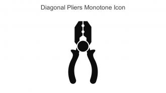 Diagonal Pliers Monotone Icon In Powerpoint Pptx Png And Editable Eps Format