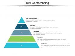 Dial conferencing ppt powerpoint presentation model example introduction cpb