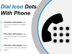 Dial icon dots with phone