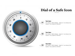 Dial of a safe icon