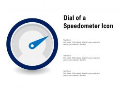 Dial of a speedometer icon