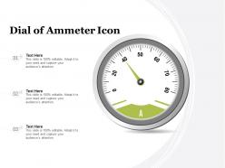 Dial of ammeter icon