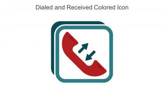 Dialed And Received Colored Icon In Powerpoint Pptx Png And Editable Eps Format