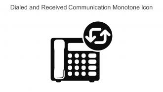 Dialed And Received Communication Monotone Icon In Powerpoint Pptx Png And Editable Eps Format