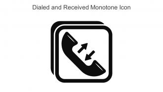 Dialed And Received Monotone Icon In Powerpoint Pptx Png And Editable Eps Format