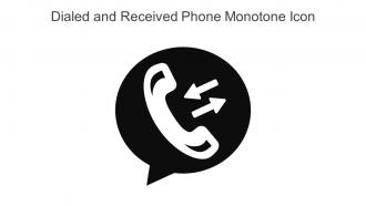 Dialed And Received Phone Monotone Icon In Powerpoint Pptx Png And Editable Eps Format