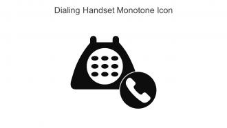 Dialing Handset Monotone Icon In Powerpoint Pptx Png And Editable Eps Format