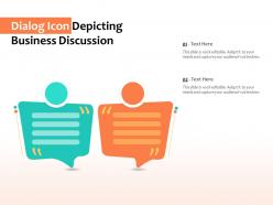 Dialog icon depicting business discussion