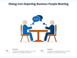 Dialog icon depicting business people meeting
