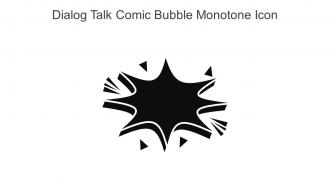 Dialog Talk Comic Bubble Monotone Icon In Powerpoint Pptx Png And Editable Eps Format