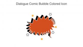 Dialogue Comic Bubble Colored Icon In Powerpoint Pptx Png And Editable Eps Format